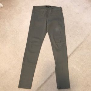 Flying monkey army green stretch skinny jean